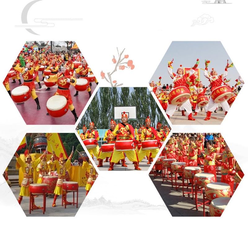 Amazon | 中国太鼓、牛革太鼓、スタンド付き戦太鼓、ドラゴンドラム